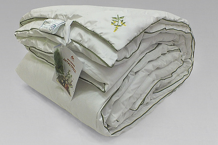 Одеяло стеганое всесезонное 150х200 см коллекция "Мята Антистресс" из бамбукового волокна с вложенным саше из натуральной мяты, ткань 100% хлопок, МА-О-5-3